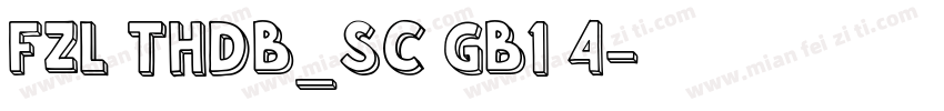 FZL THDB_SC GB1 4字体转换